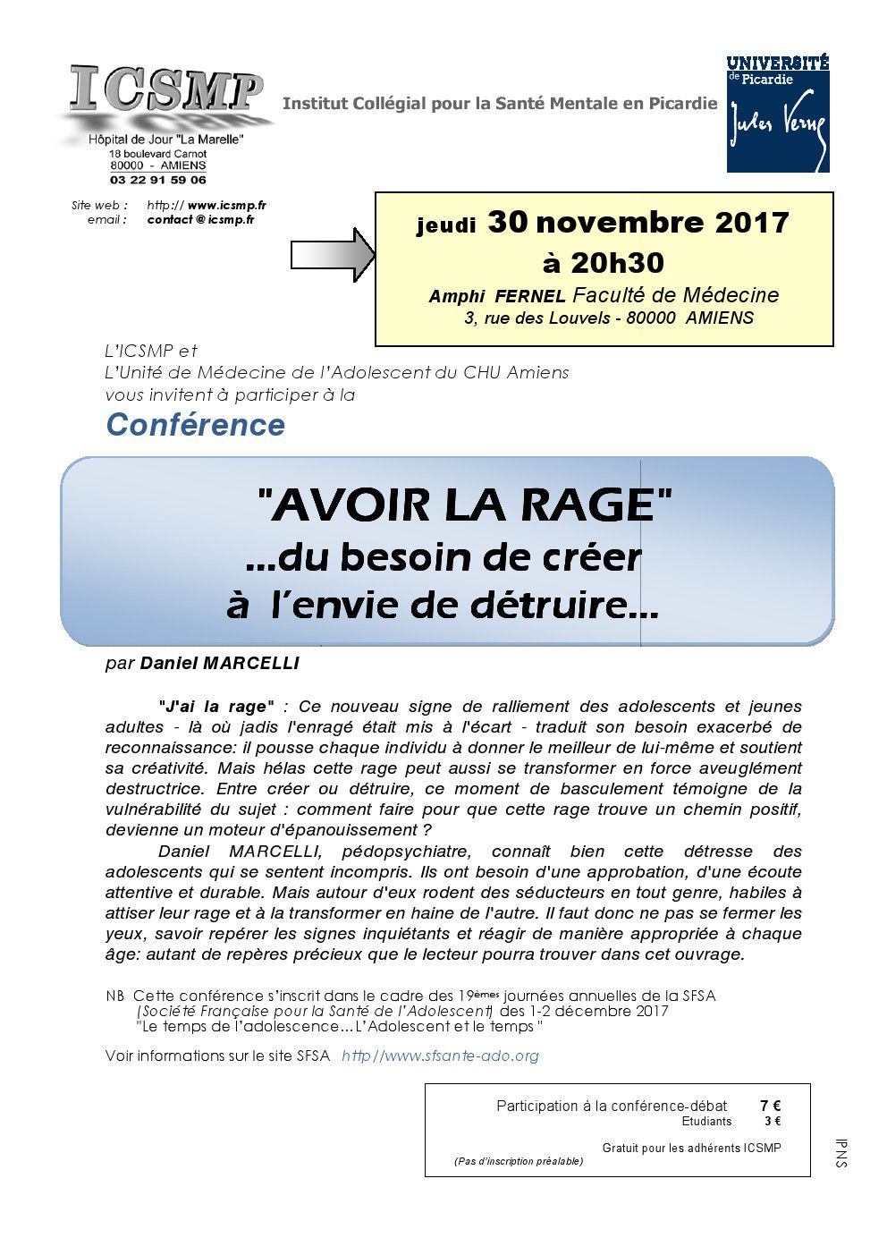 « AVOIR LA RAGE » …du besoin de créer à l’envie de détruire